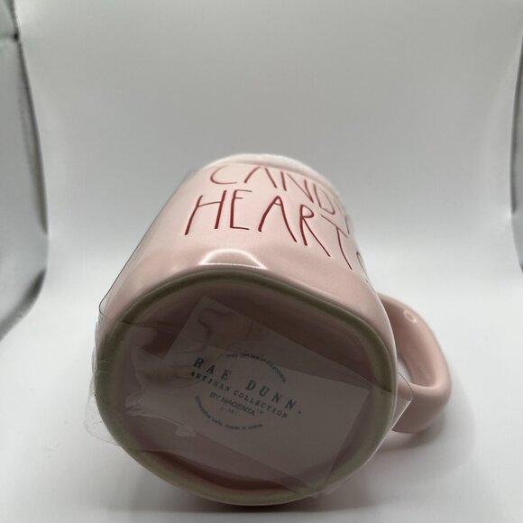 NWT RAE DUNN PINK CANDY HEARTS TOPPER MUG - Picture 3 of 3